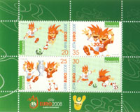 Österreich, Markenblock aus 2007, "EURO 2008"