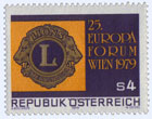 Österreich, Briefmarke aus 1979, "25. Lions-Europaforum Wien"