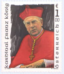 Österreich, Briefmarke aus 2004, "In memoriam Kardinal Franz König"